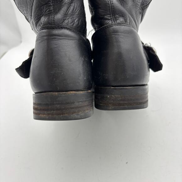 Frye Veronica Short Engineer Moto Bootie Boots Women's 8 - Picture 11 of 12